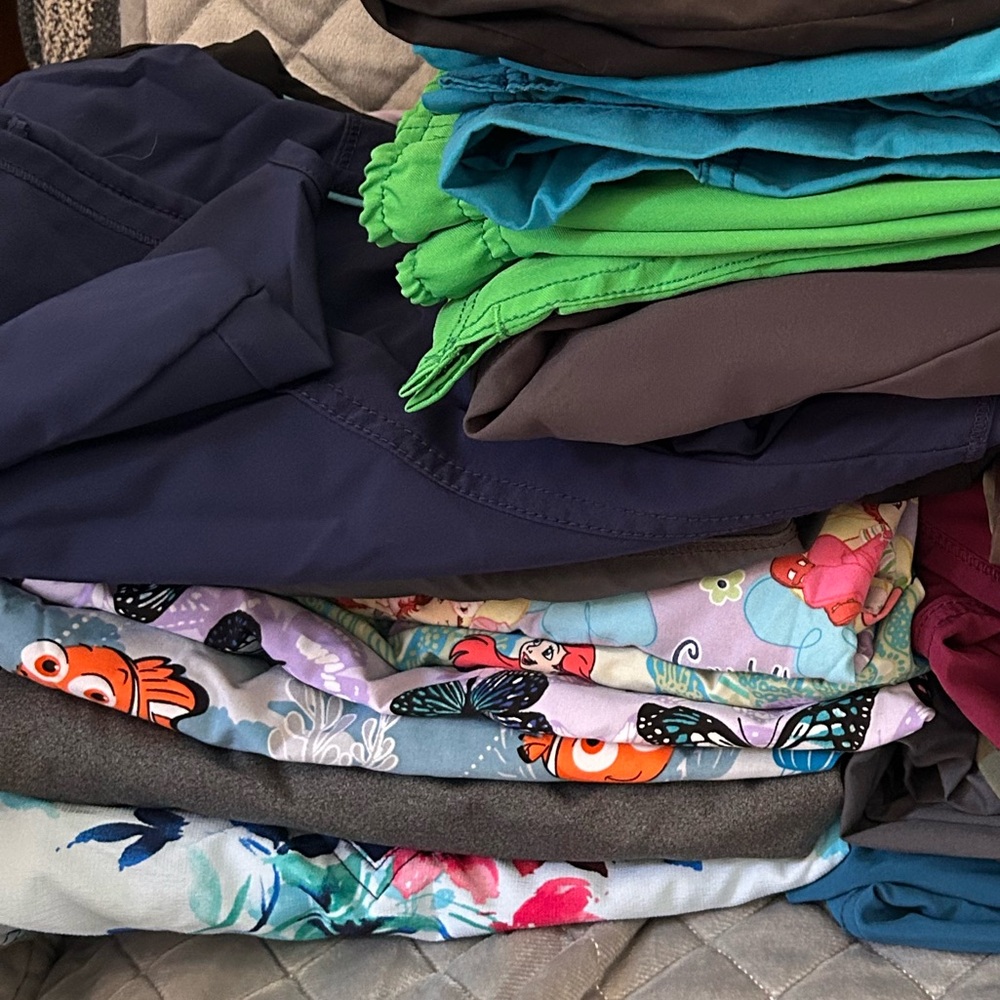 Multiple women's Scrub Tops